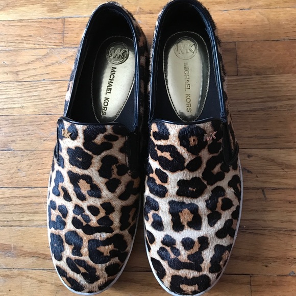 michael kors sneakers animal print